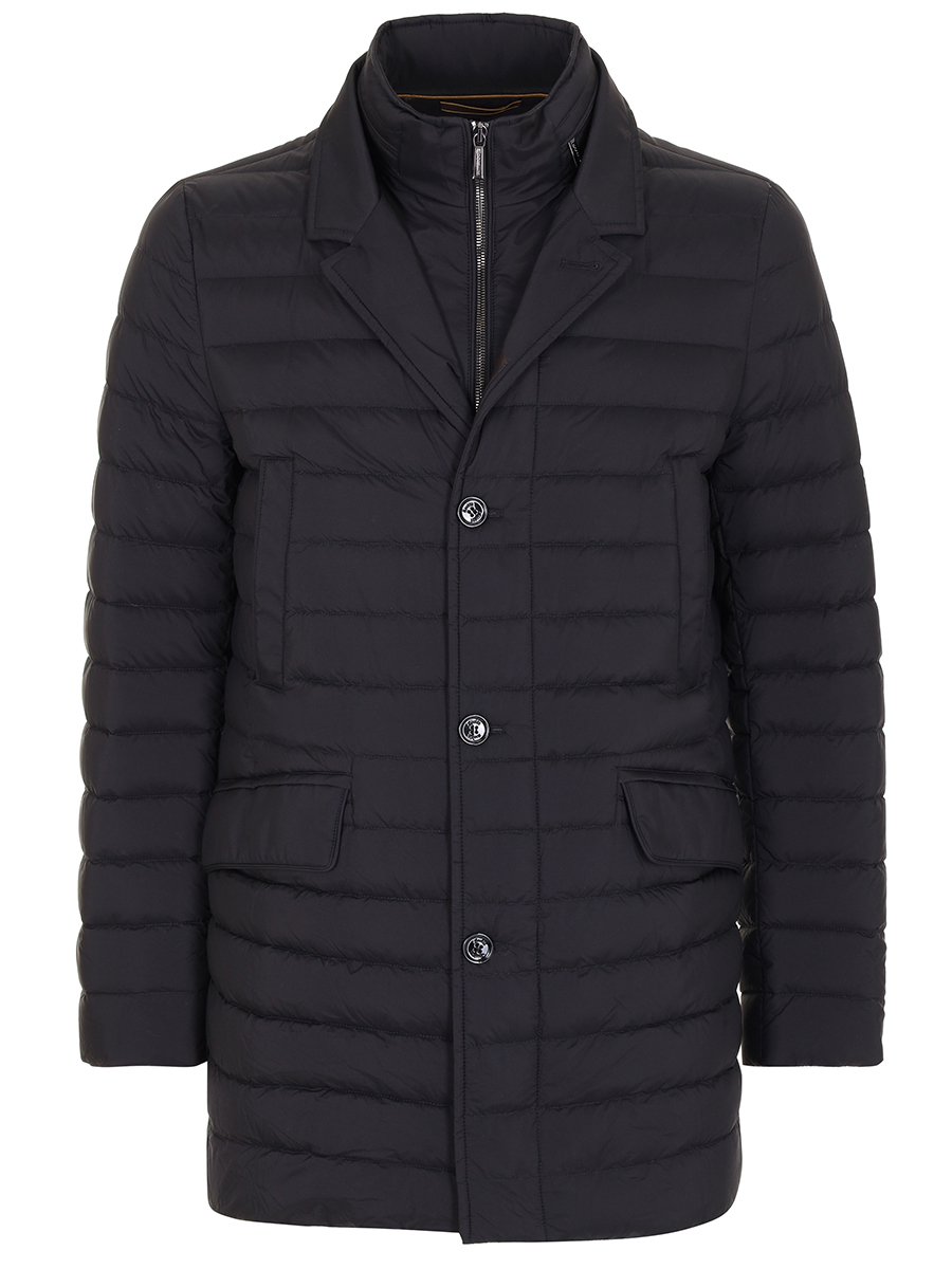 Пуховик стеганый MOORER PONTI-S3 NERO MOUPI100005-TEPA028