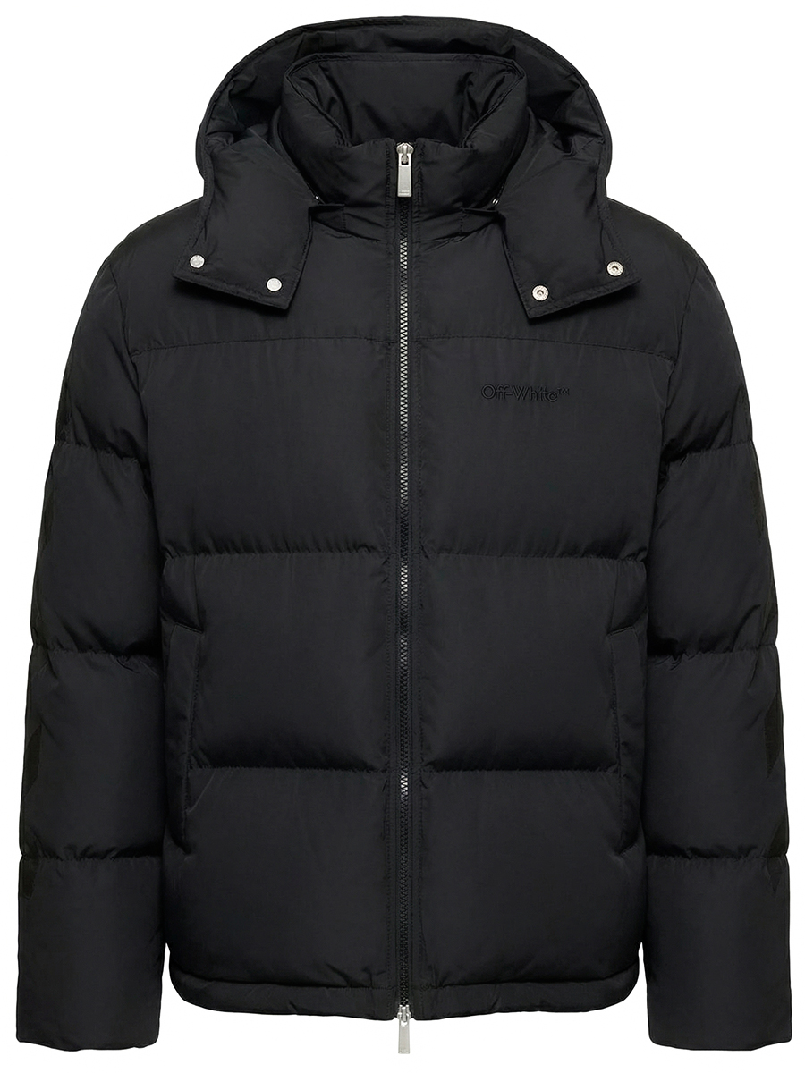 Пуховик стеганый OFF-WHITE OMED066F25FAB0011010