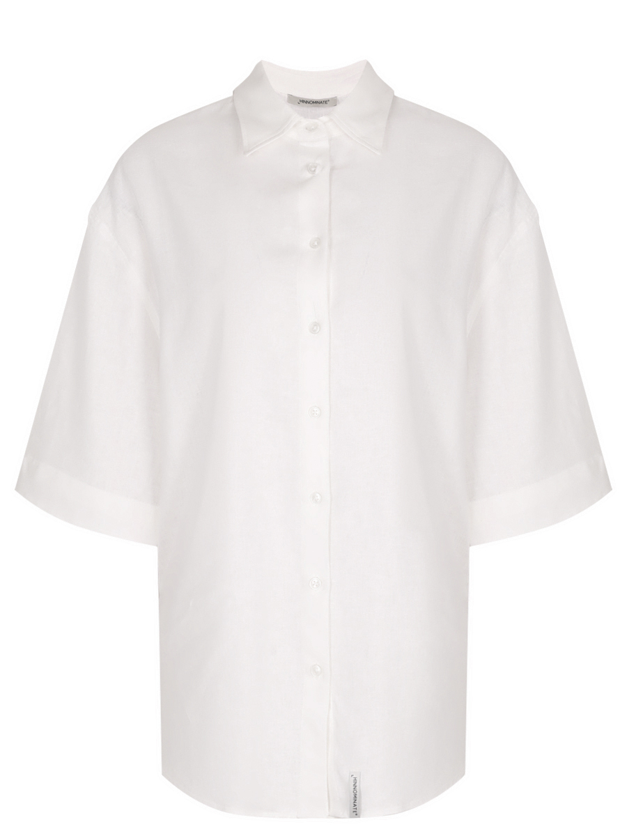 Блуза из вискозы и льна HINNOMINATE HMABW01846 BIANCO