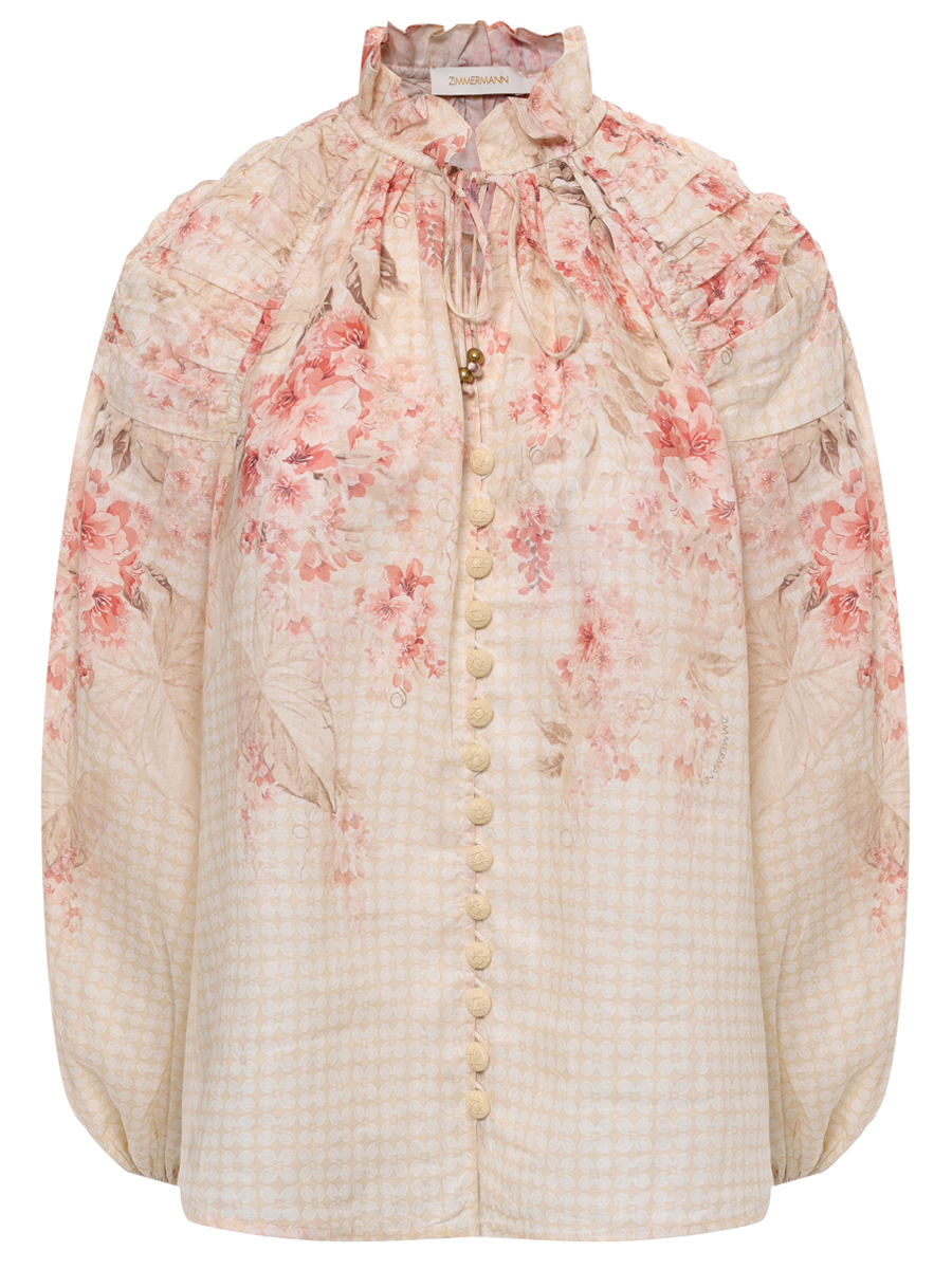 Блуза из рами ZIMMERMANN 3979TS251