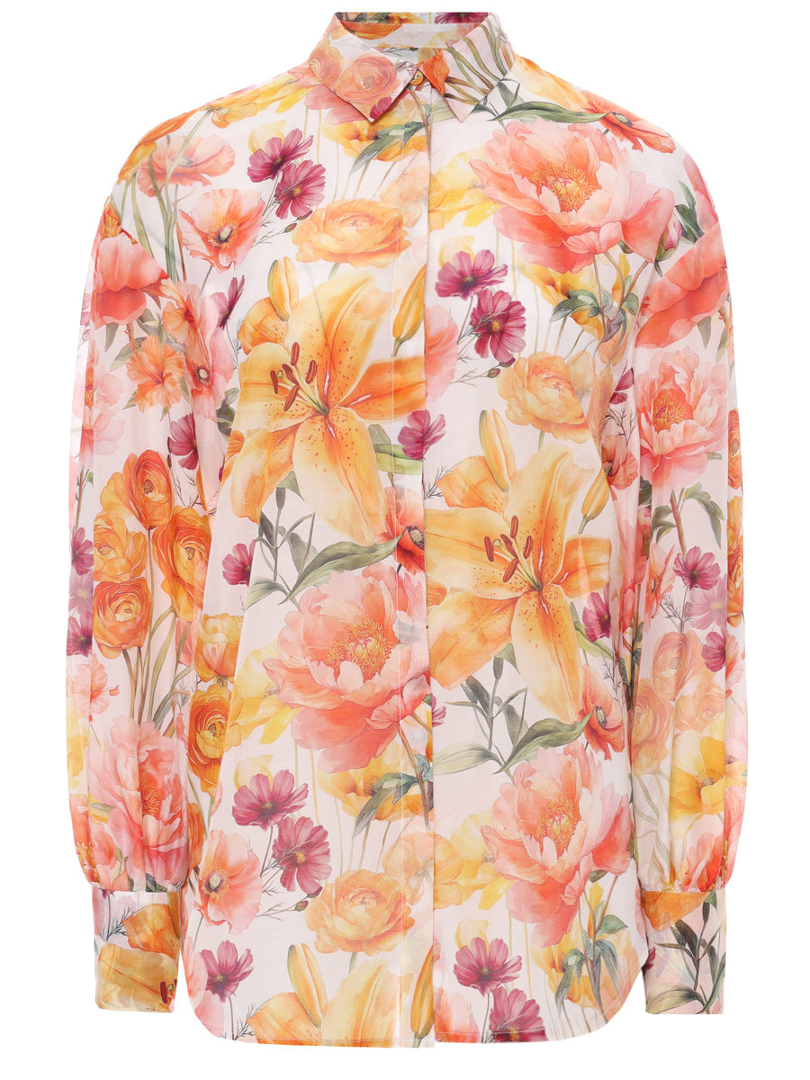 Блуза из хлопка и шелка Calla Blouse YVON