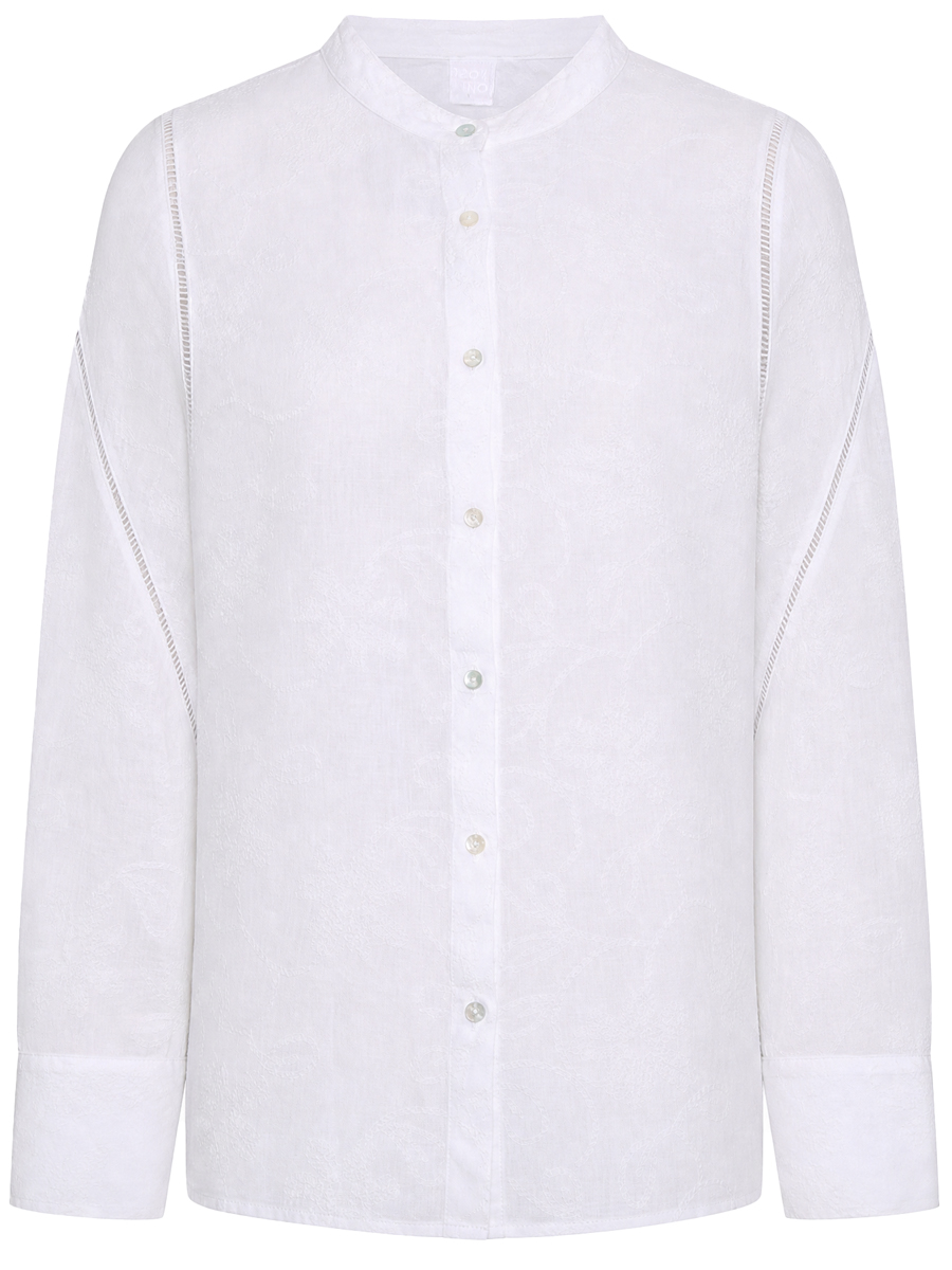 Блуза льняная 120% LINO 33ALIW1PKM 000G465 050