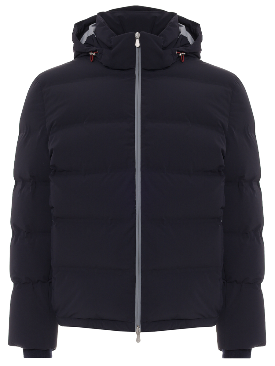Пуховик стеганый BRUNELLO CUCINELLI MM4911836 CRI58 Темно-