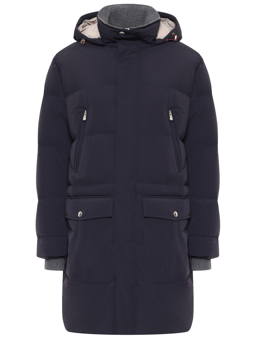 Пуховик стеганый BRUNELLO CUCINELLI MM4911827 CFV83 Темно-