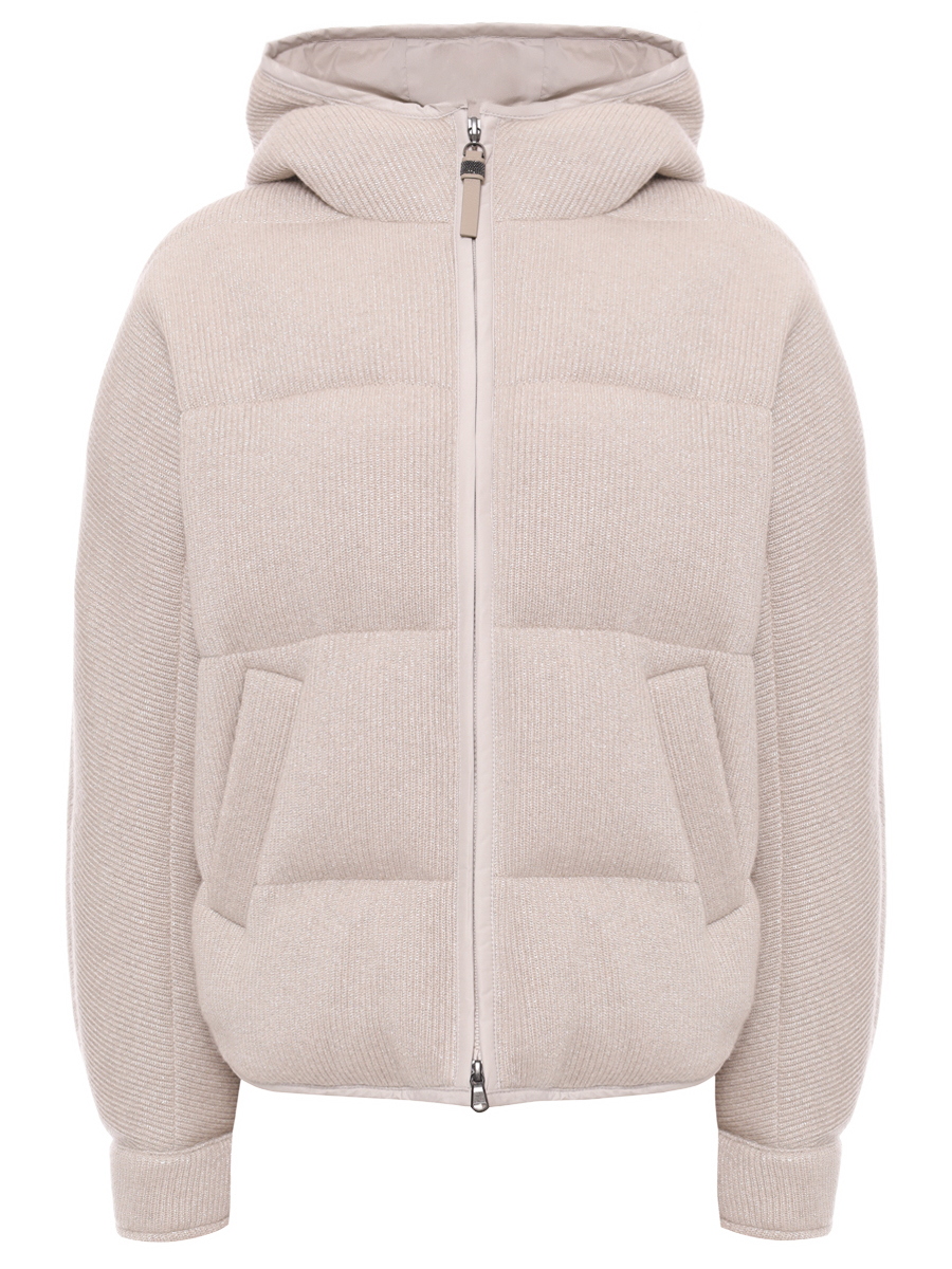 Пуховик кашемировый BRUNELLO CUCINELLI M01ET7728 CEF37
