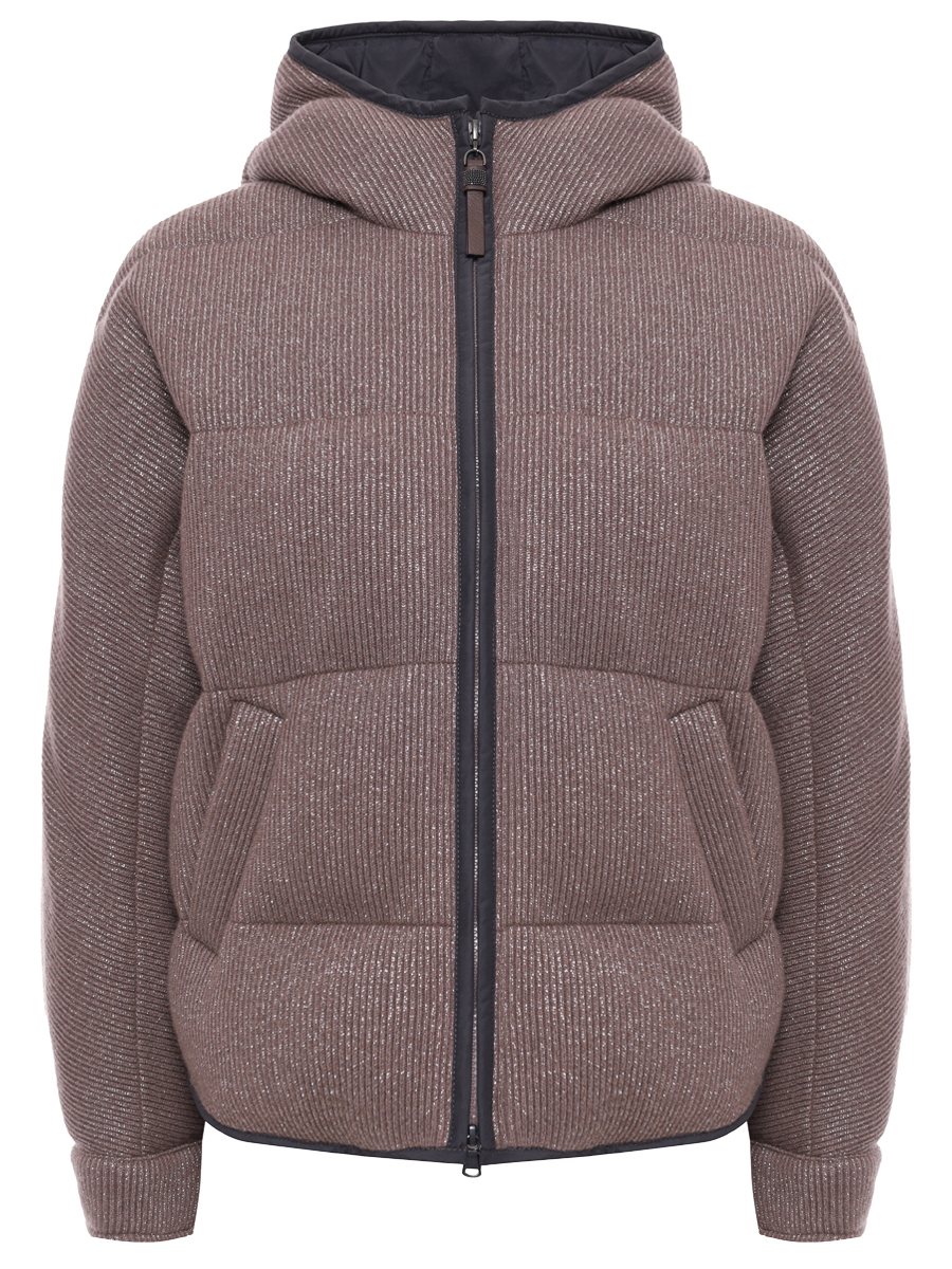 Пуховик кашемировый BRUNELLO CUCINELLI M01ET7728 CEH01