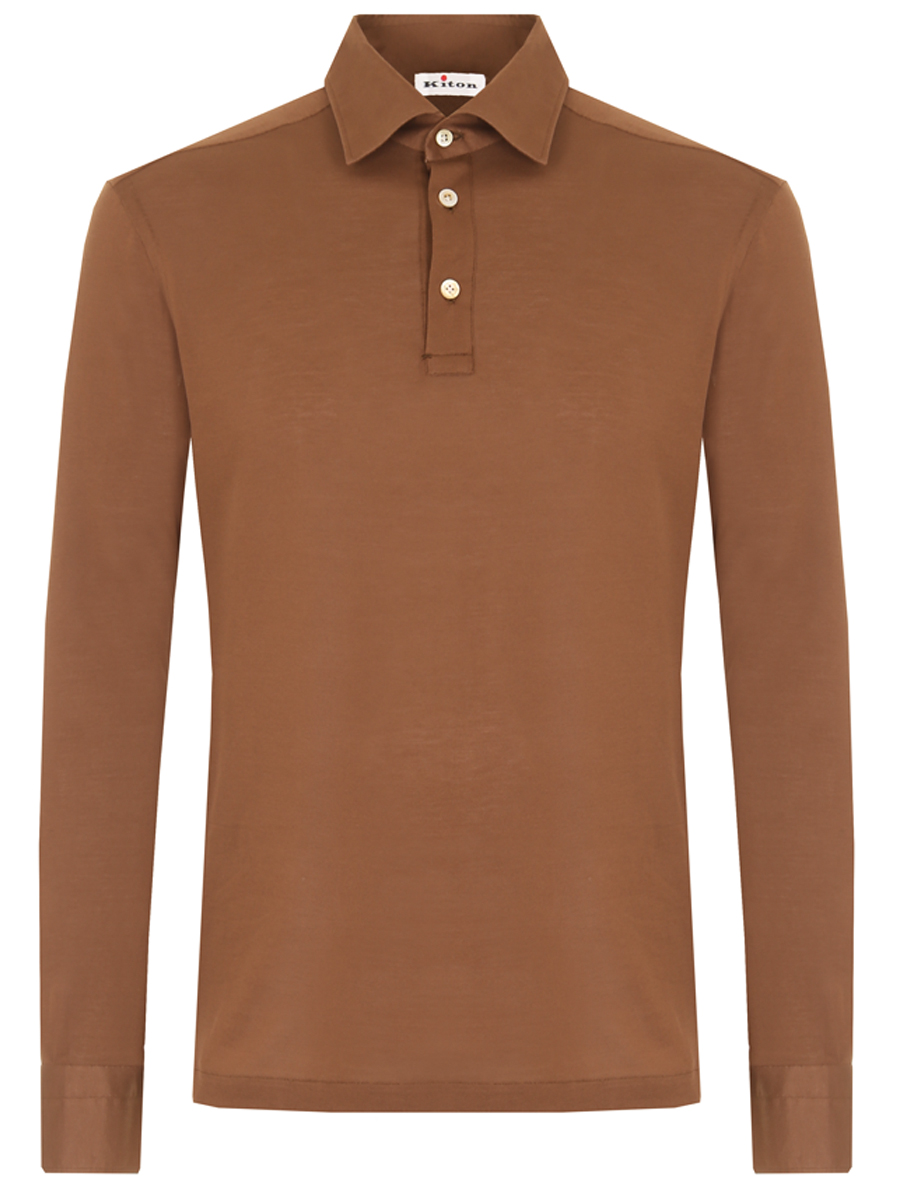 Поло хлопковое KITON UMCPOSH0808306000