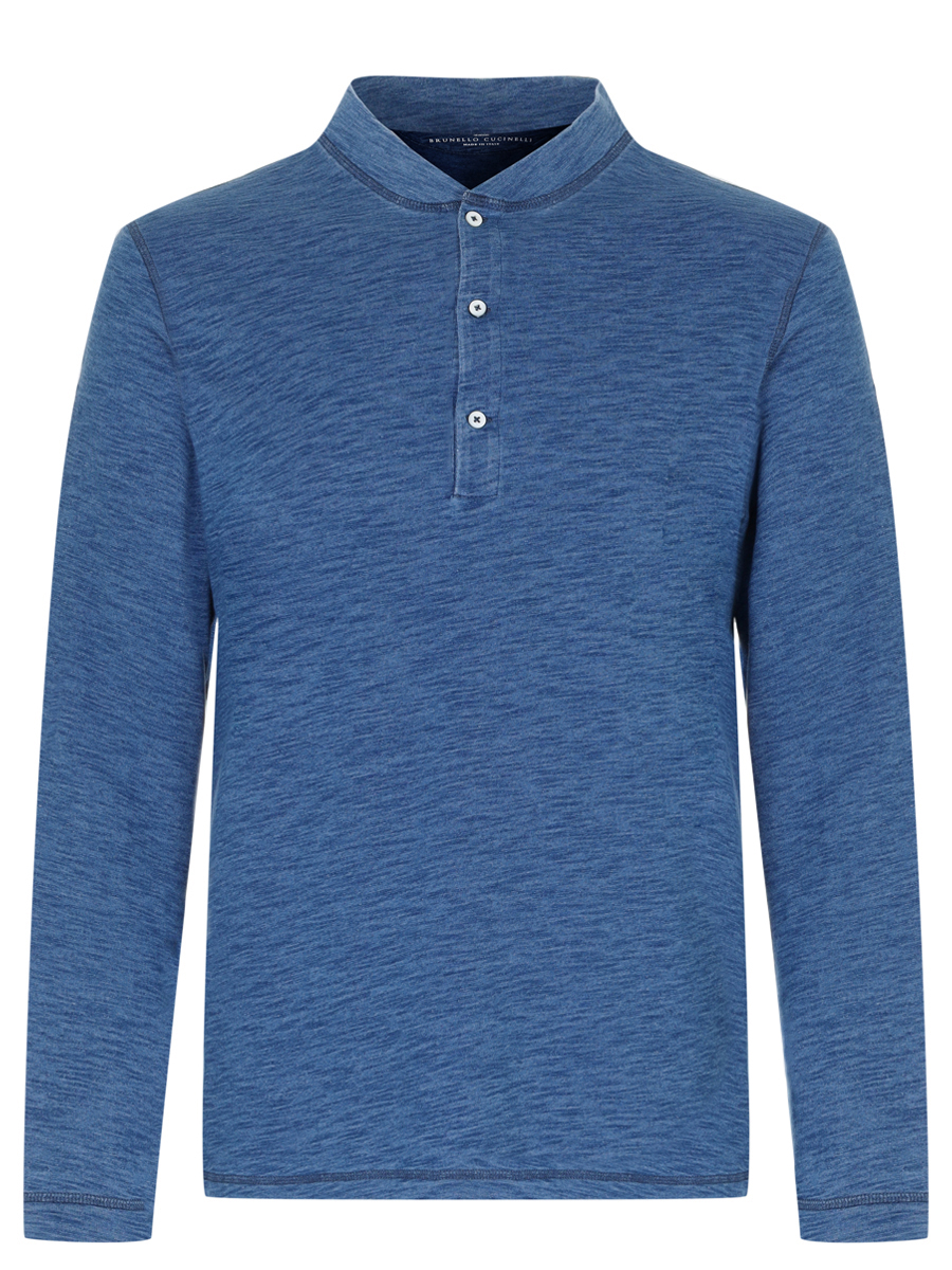 Поло хлопковое BRUNELLO CUCINELLI MW8491365 C001