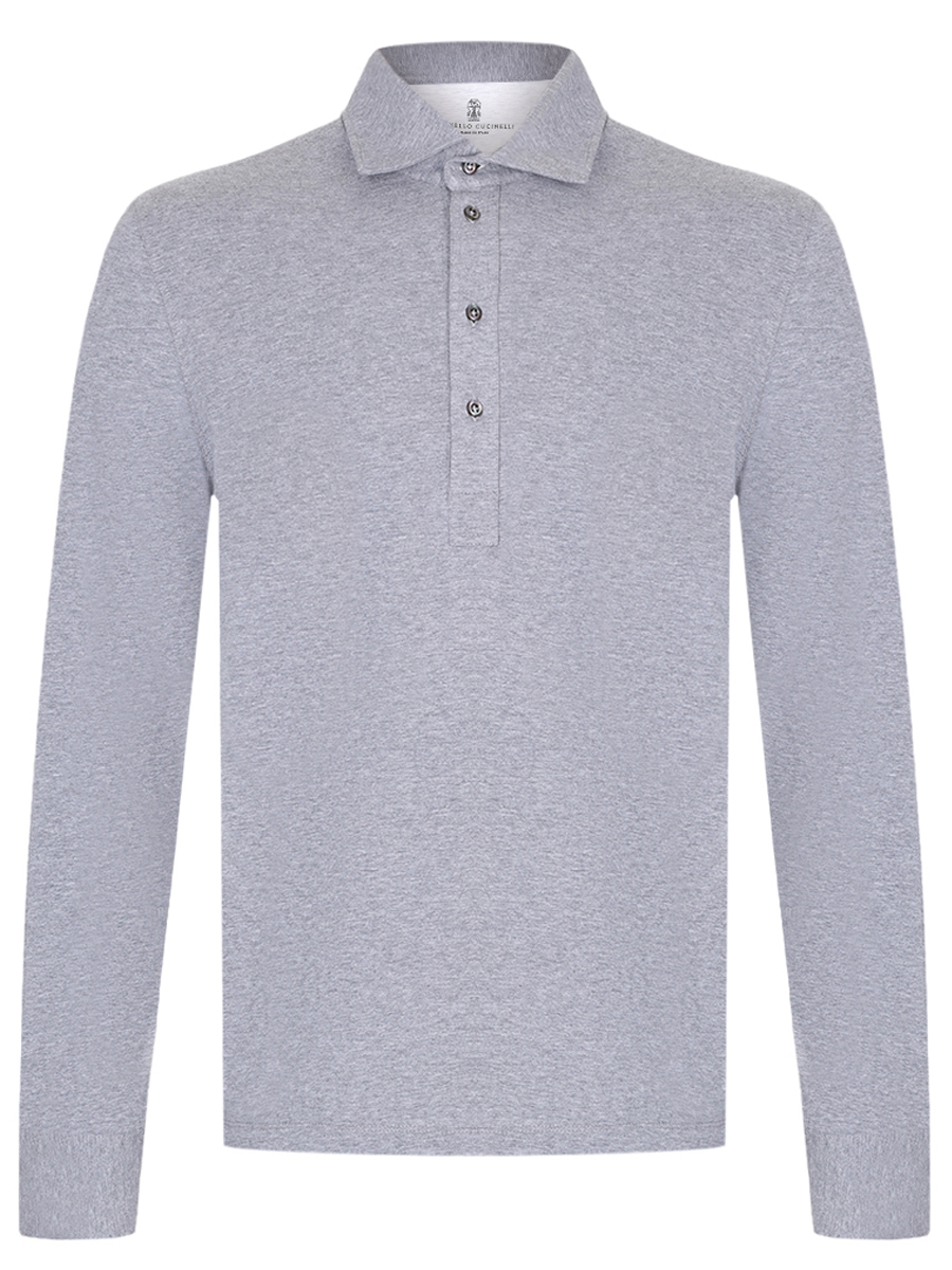 Поло хлопковое BRUNELLO CUCINELLI M0B133914 C8190