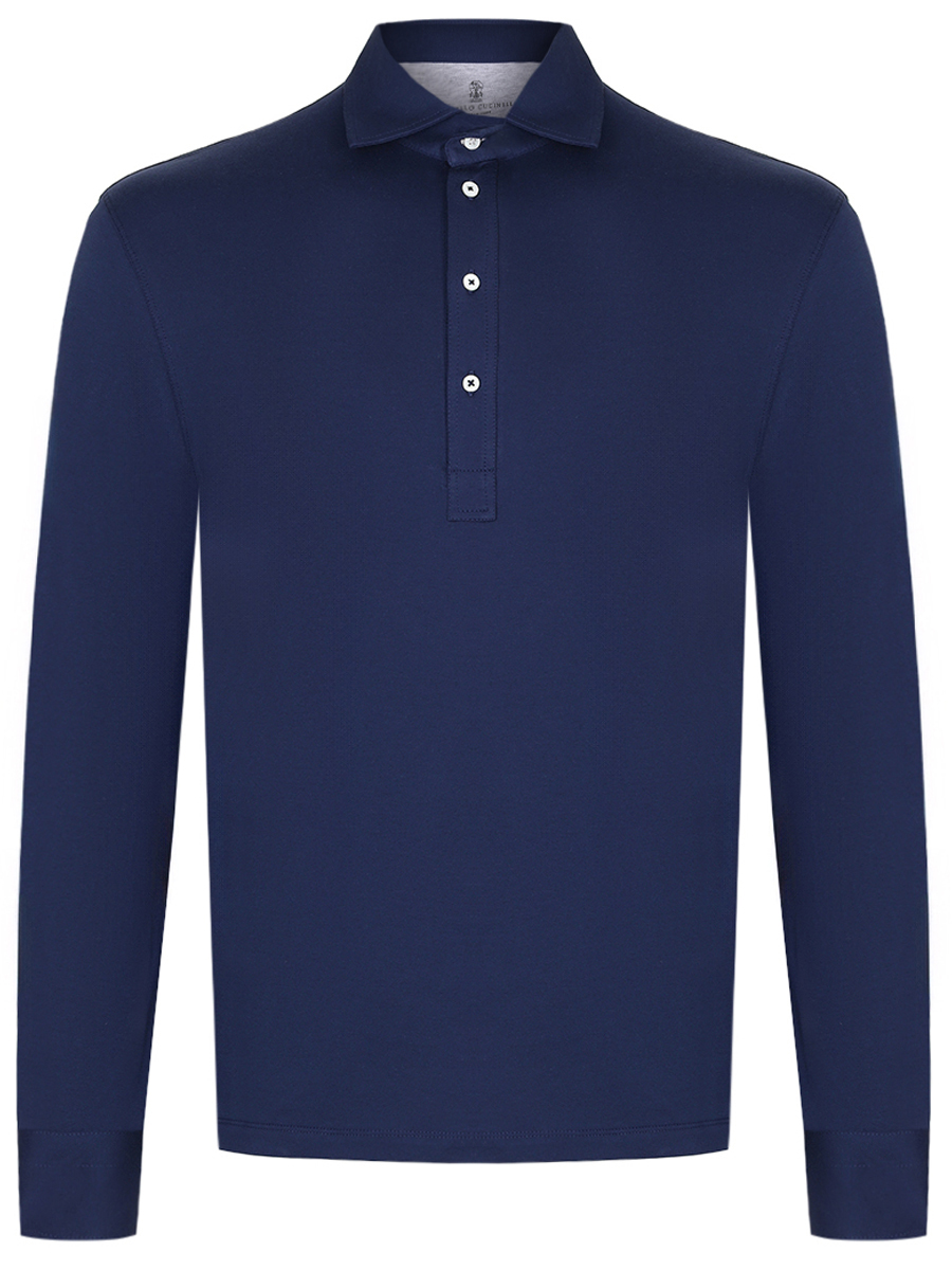 Поло хлопковое BRUNELLO CUCINELLI M0B133914 C9695