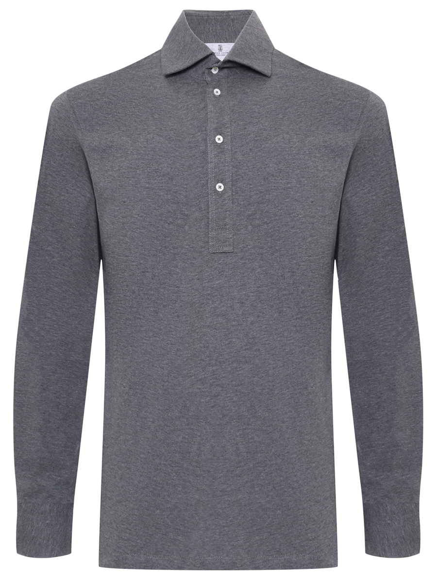 Поло хлопковое BRUNELLO CUCINELLI M0B133914 C080