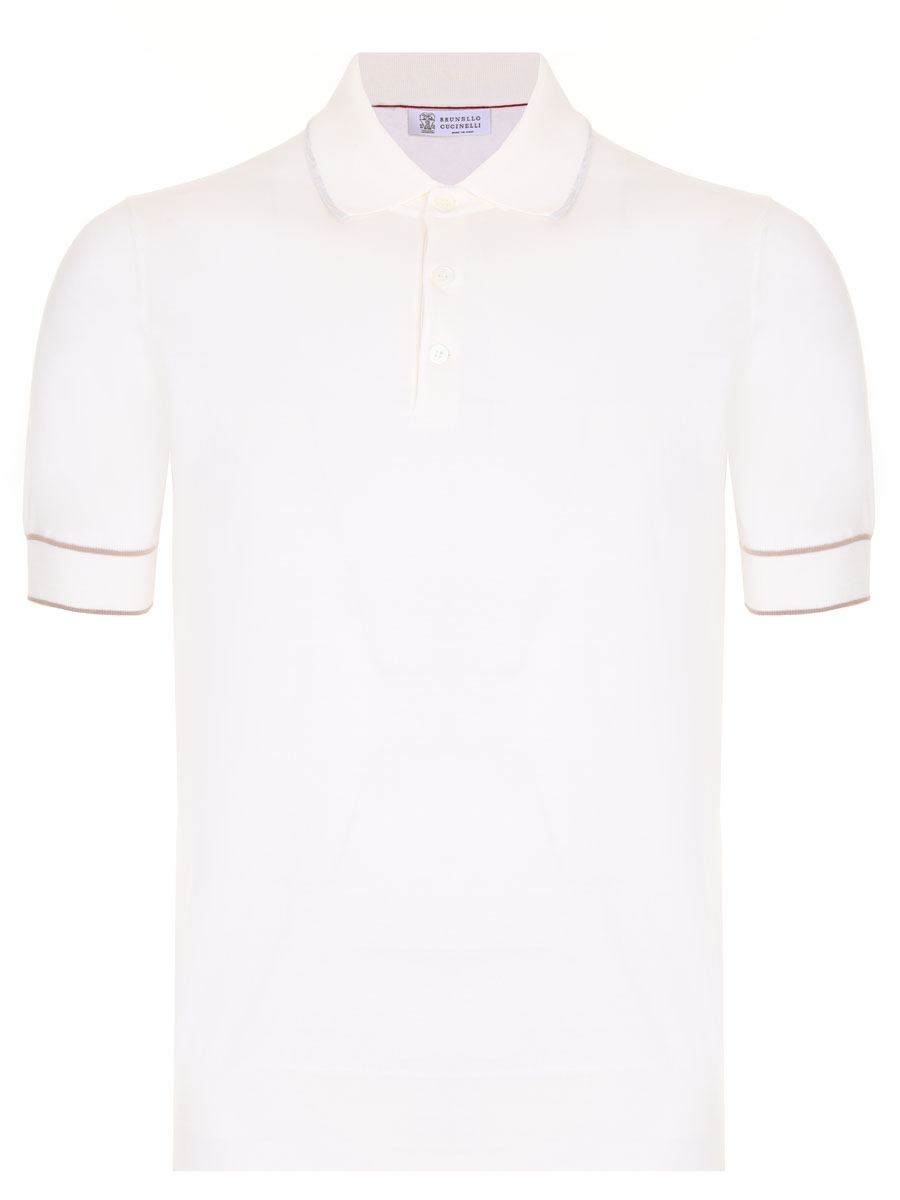 Поло хлопковое BRUNELLO CUCINELLI M29802035 CGW78