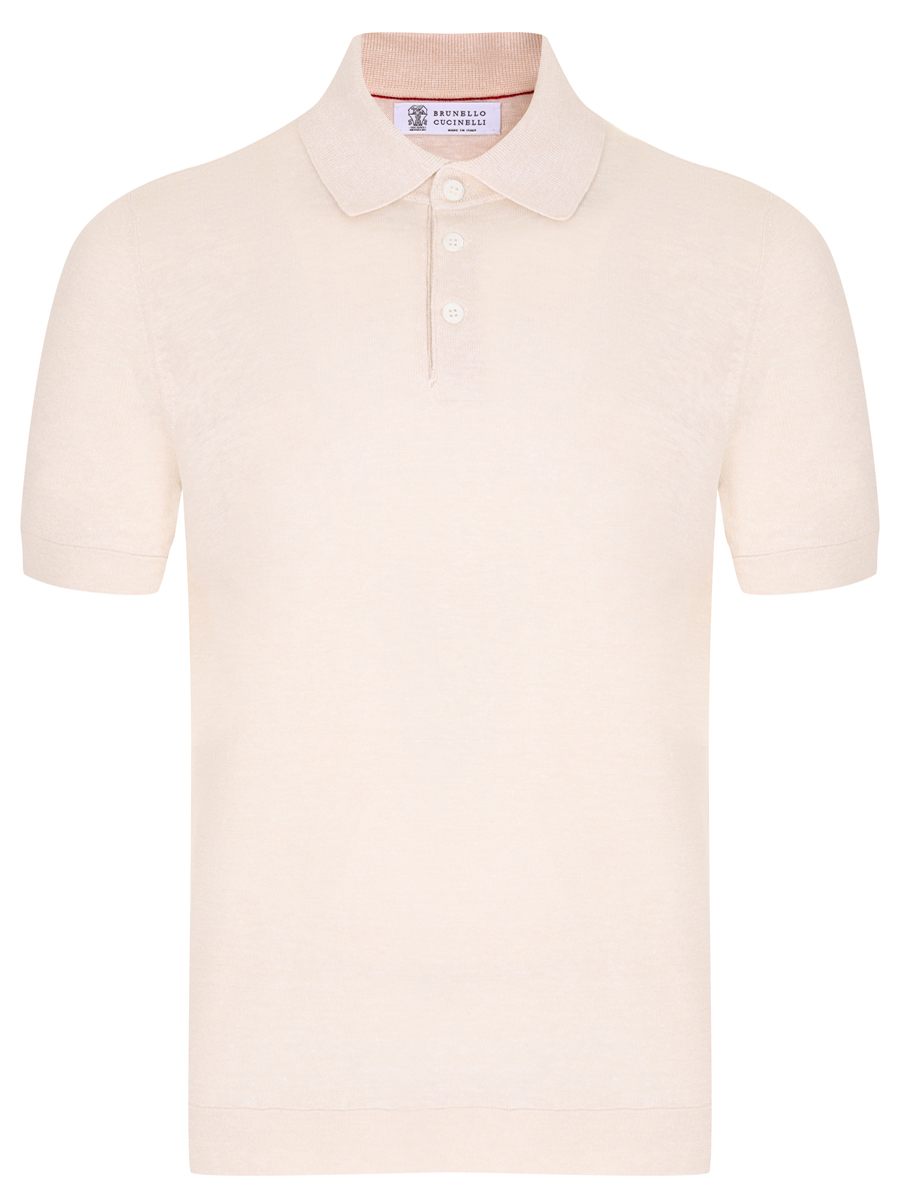 Поло льняное BRUNELLO CUCINELLI M2L00B2284 C2519