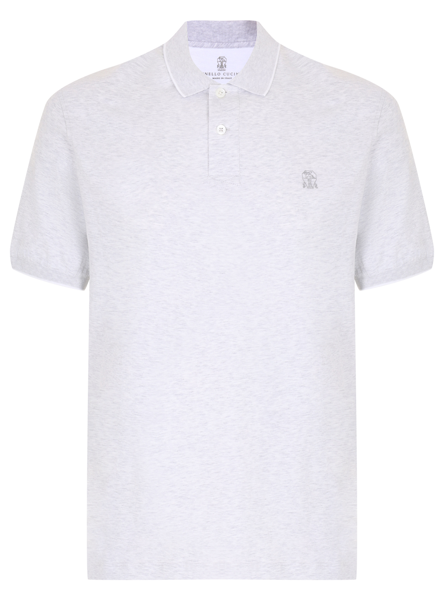 Поло хлопковое BRUNELLO CUCINELLI M0B139779G CY887