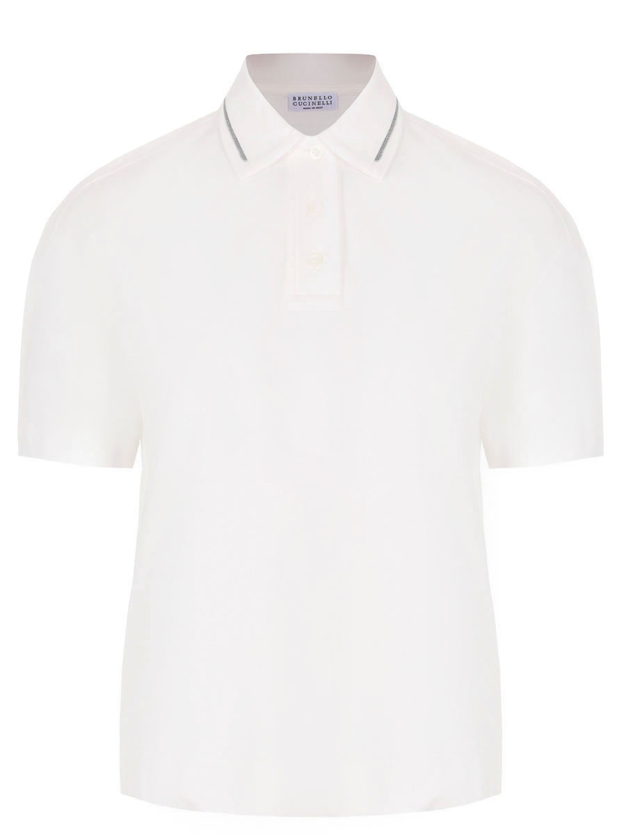 Поло хлопковое BRUNELLO CUCINELLI M0T63EM415 C7220