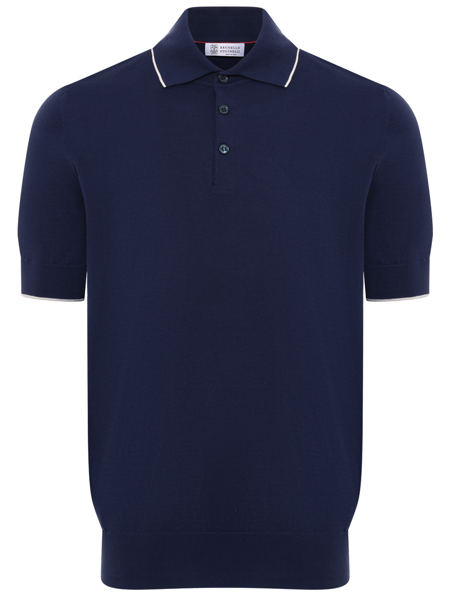 Поло хлопковое BRUNELLO CUCINELLI M29805205 CGJ25