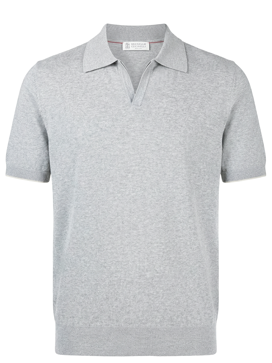 Поло хлопковое BRUNELLO CUCINELLI M29800145 CY162