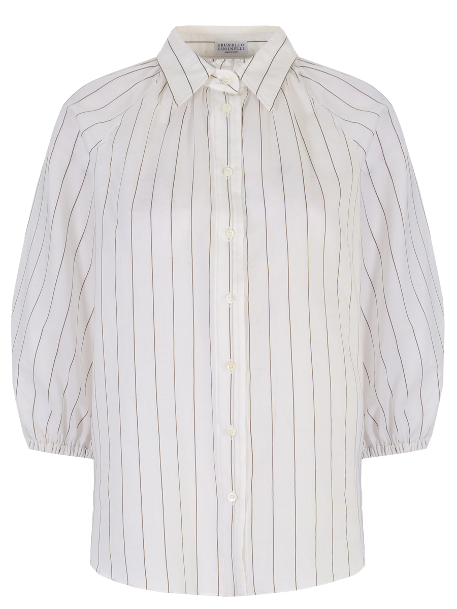 Блуза хлопковая BRUNELLO CUCINELLI MH791B1079 C9504