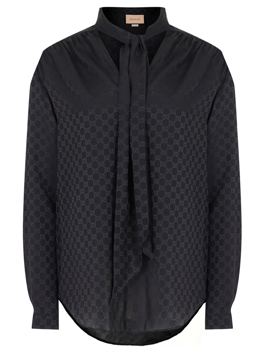 Блуза шелковая GUCCI 740513ZAISQ1000