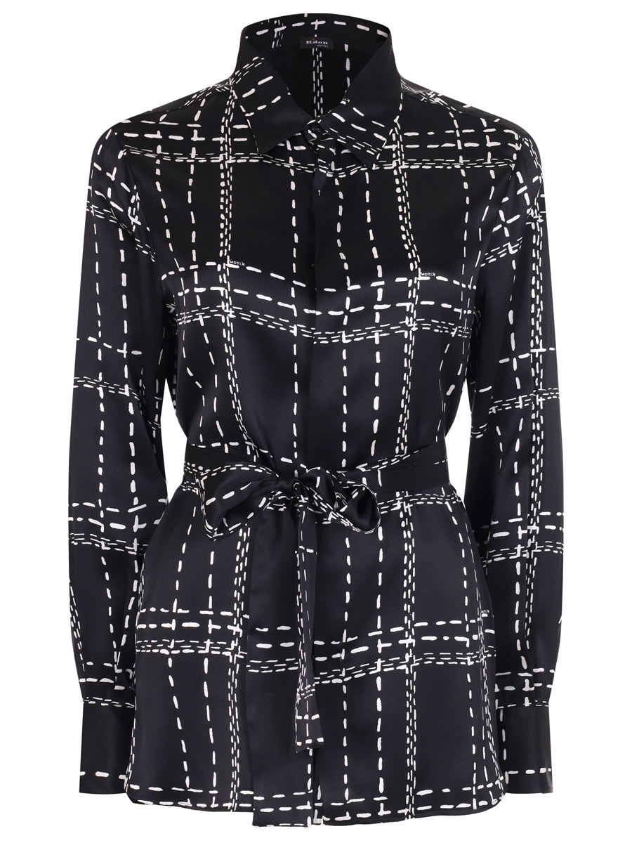 Блуза шелковая KITON D48407K0561E01000