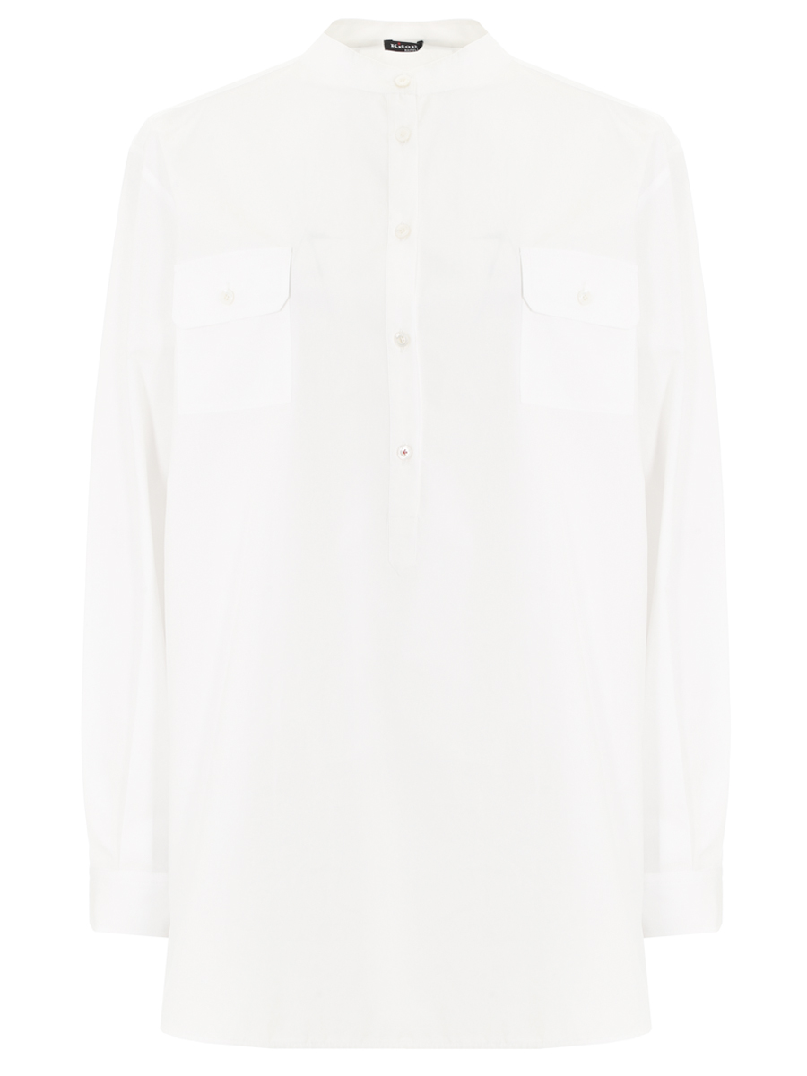 Блуза хлопковая KITON D53452H0810901001