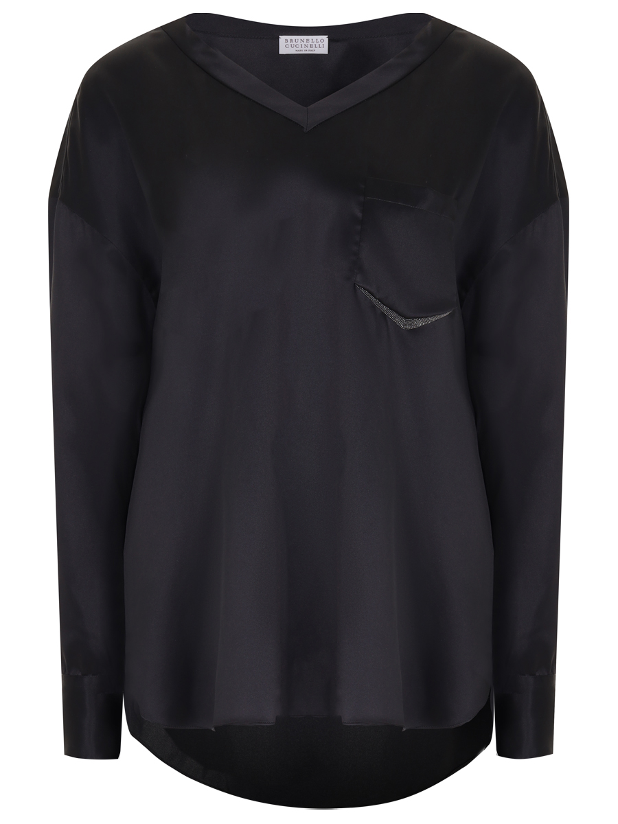 Блуза шелковая BRUNELLO CUCINELLI M0C59BD422 C101