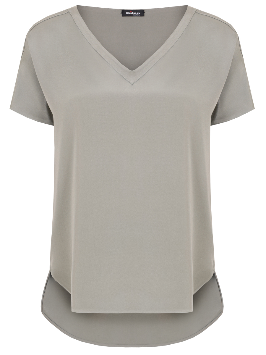 Блуза шелковая KITON D47454K0977A15003
