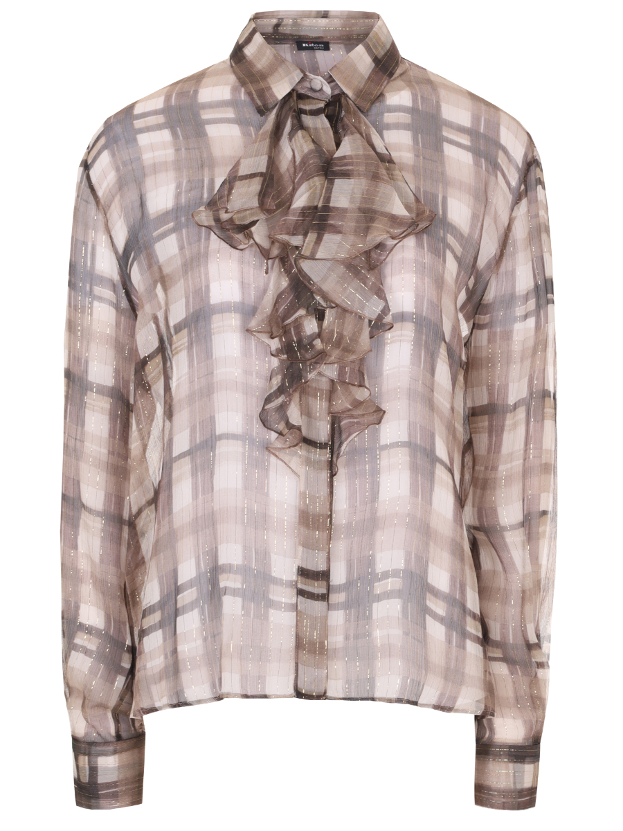 Блуза шелковая KITON D58410K0568E01002