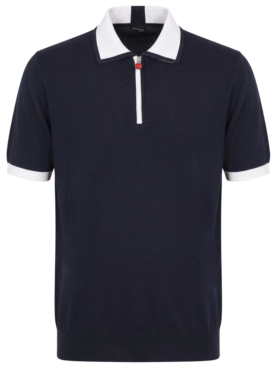 Поло хлопковое KITON UMK0571A0155
