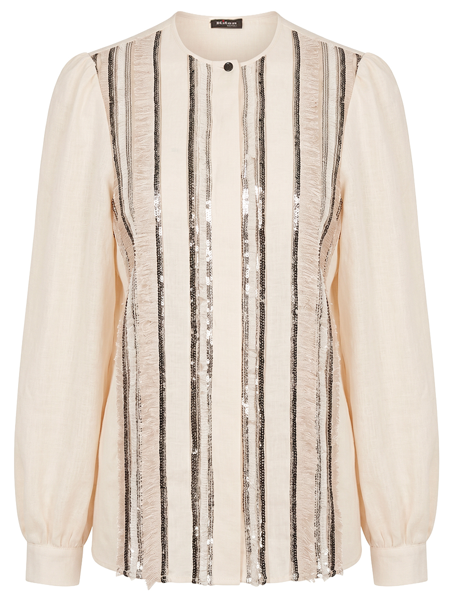 Блуза льняная KITON D61443H0969023005
