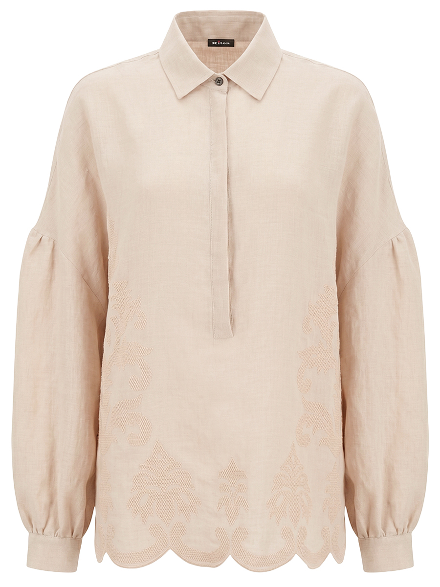 Блуза хлопковая KITON D61445K0861G01007
