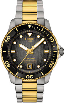 Швейцарские наручные  мужские часы Tissot T120.807.22.051.00. Коллекция Seastar 1000