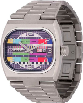 Российские наручные  мужские часы Slava 3220097-100-8205. Коллекция Телевизор Российские наручные мужские часы Slava 3220097-100-8205. Коллекция Телевизор