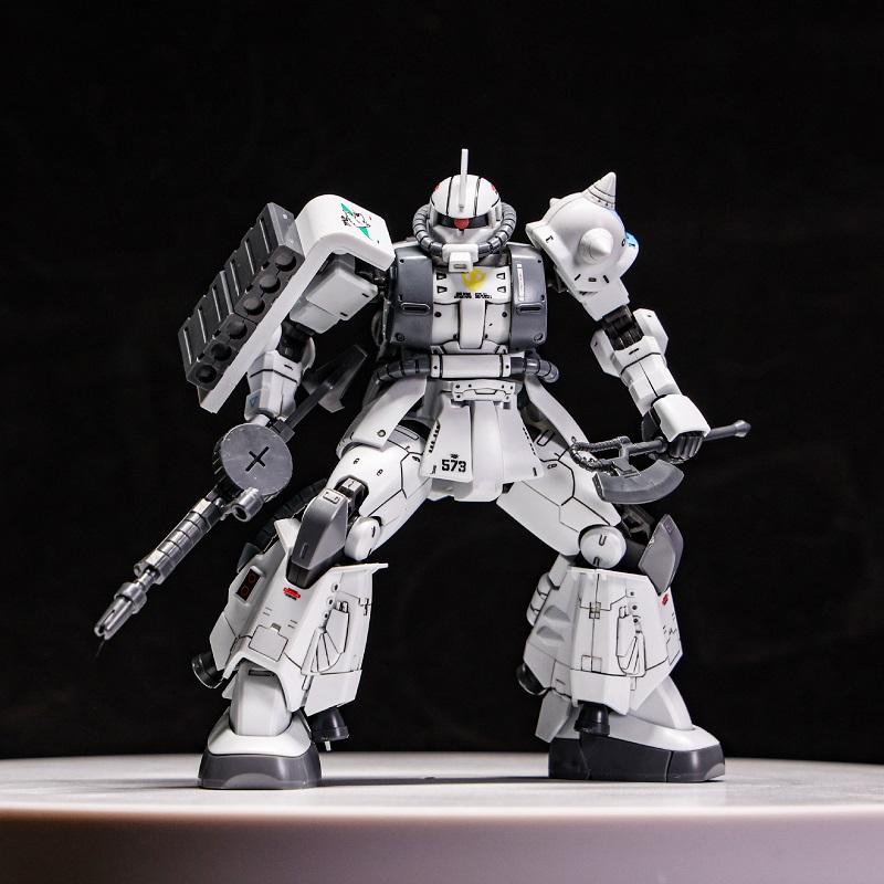 GTO ZAKU II Белый Волк Шин Мацунага HG 1/144 Механическая Сборная Модель Набор Фигурок-Роботов Игрушки-Пазлы для Мальчиков Настольное Украшение Кукла gray Fashnics