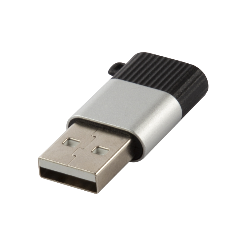 Адаптер-переходник Red Line Jumper Type-C – USB, 3А (черно-серебристый)