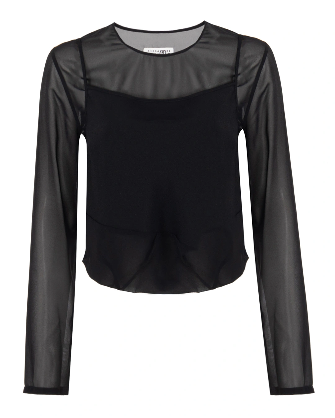 MM6 Maison Margiela блуза с нижним — размер 40 / 42 RU S52NH0020