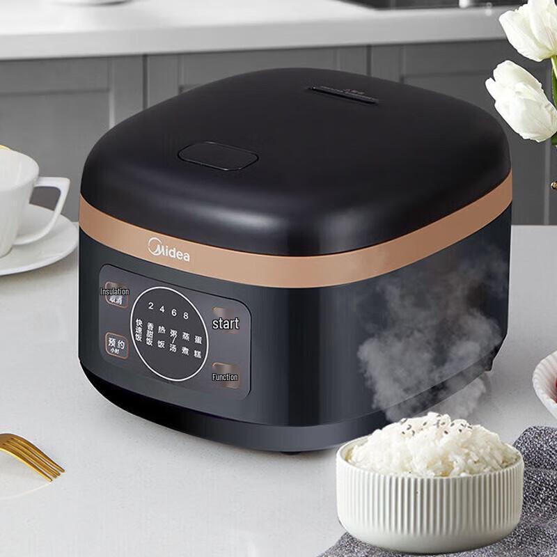 Мультиварка Midea 4 л, многофункциональная, умная, с китайской вилкой (адаптер в комплекте) black