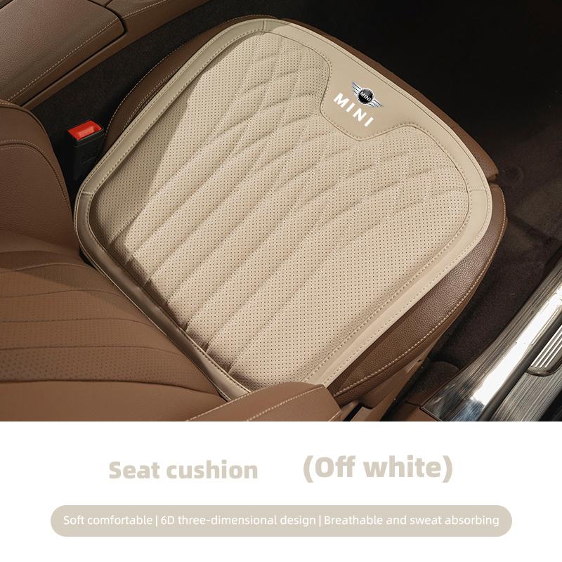 AAFF1 Car Seat Cushion Lumbar Support Set Accessories For MINI Cooper R56 F56 R50 JCW Cabrio Aceman Countryman Clubman Roadster WORKS brown