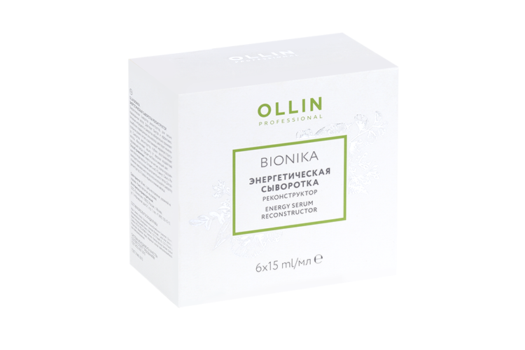 Сыворотка Ollin professional bionika энергетическая реконструктор, 15 мл, 6 шт Технология ООО
