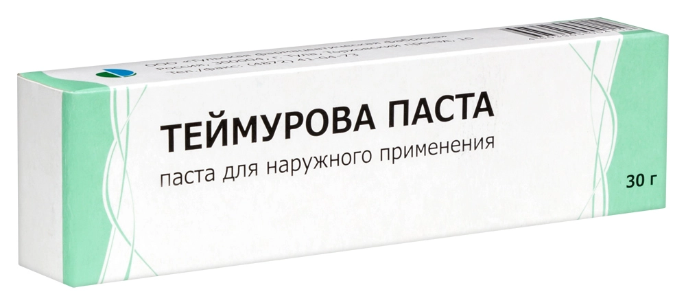 Теймурова, 30 г, паста Тульская фармацевтическая фабрика ООО