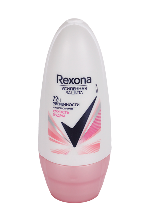 Антиперспирант-шарик REXONA усиленная защита 72 ч Сухость пудры, 50 мл Юнилевер Русь ООО/Арнест ЮниРусь ООО