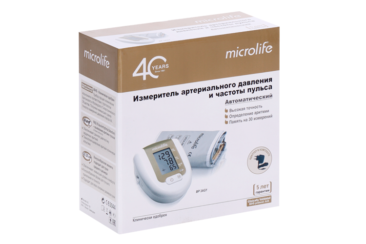 Тонометр автомат Микролайф ВР3 AG1 Microlife AG/ONBO Electronic (Shenzhen) Co., Ltd