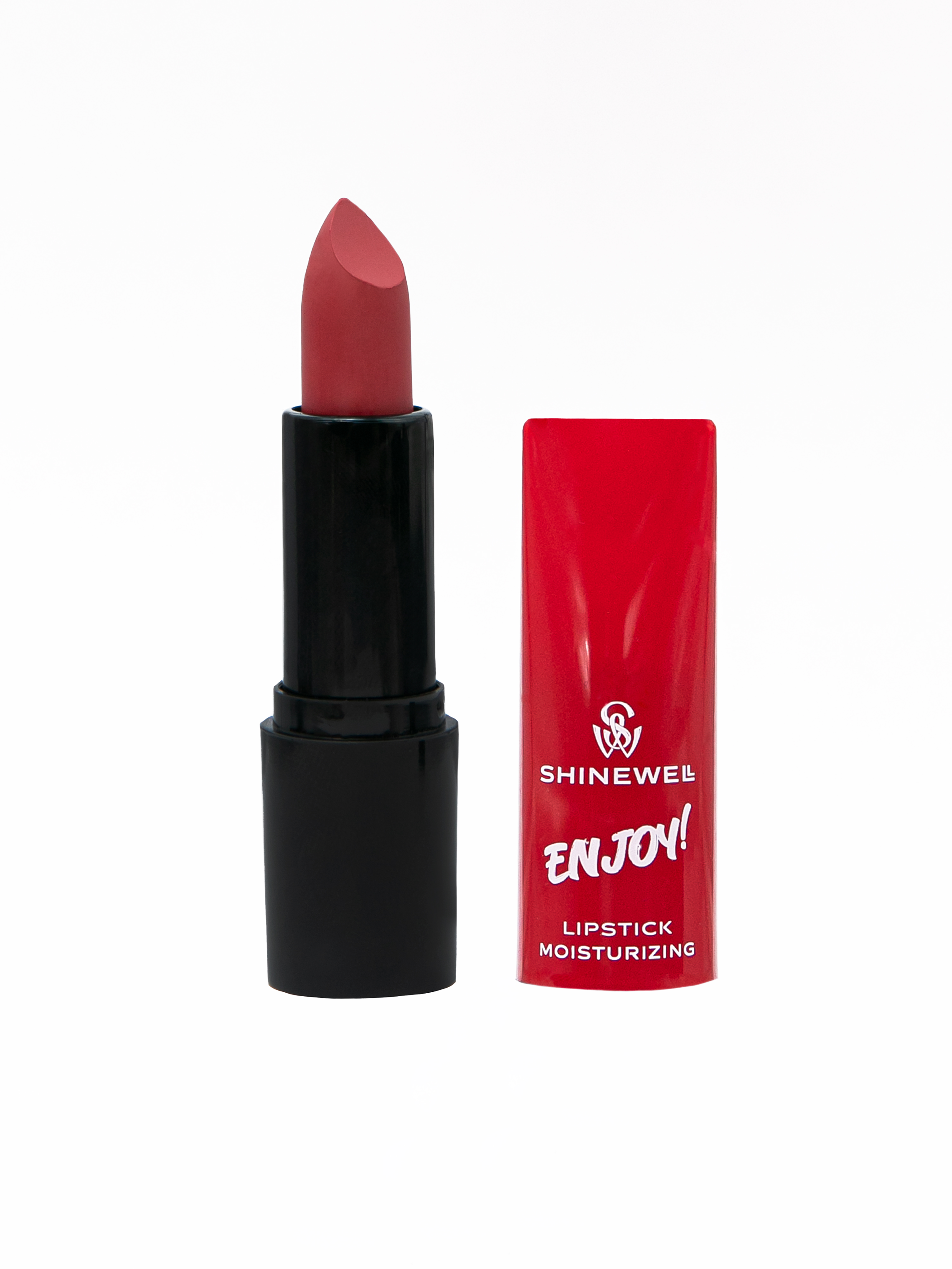Помада для губ увлажняющая Enjoy SHINEWELL, тон 02 (красный), 3 г. Zhejiang Yiwu Limei Cosmetics Co., Ltd,
