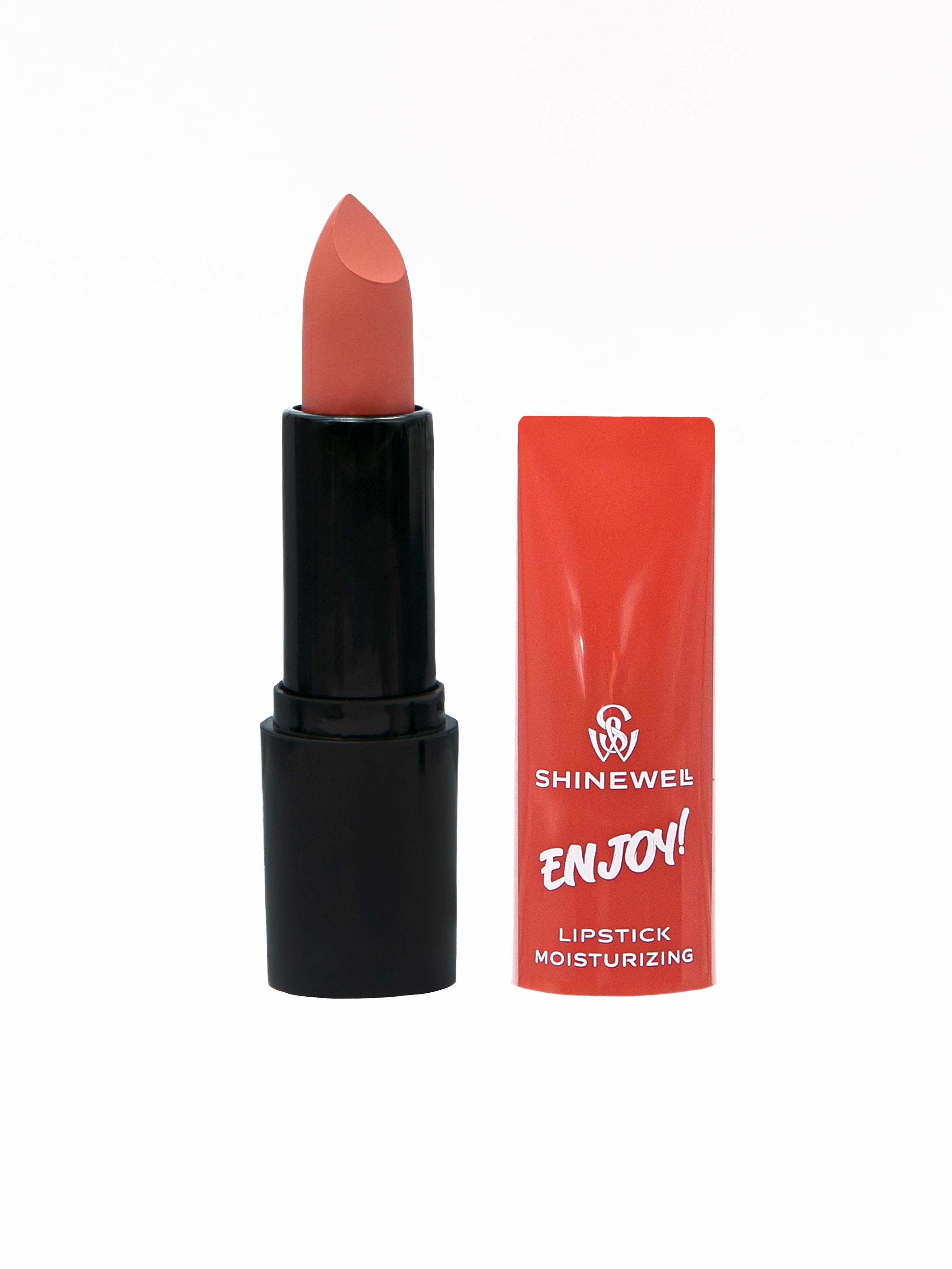 Помада для губ увлажняющая Enjoy SHINEWELL, тон 03 (персиковый), 3 г. ZHEJIANG LIMEI COSMETICS CO., LTD NO.