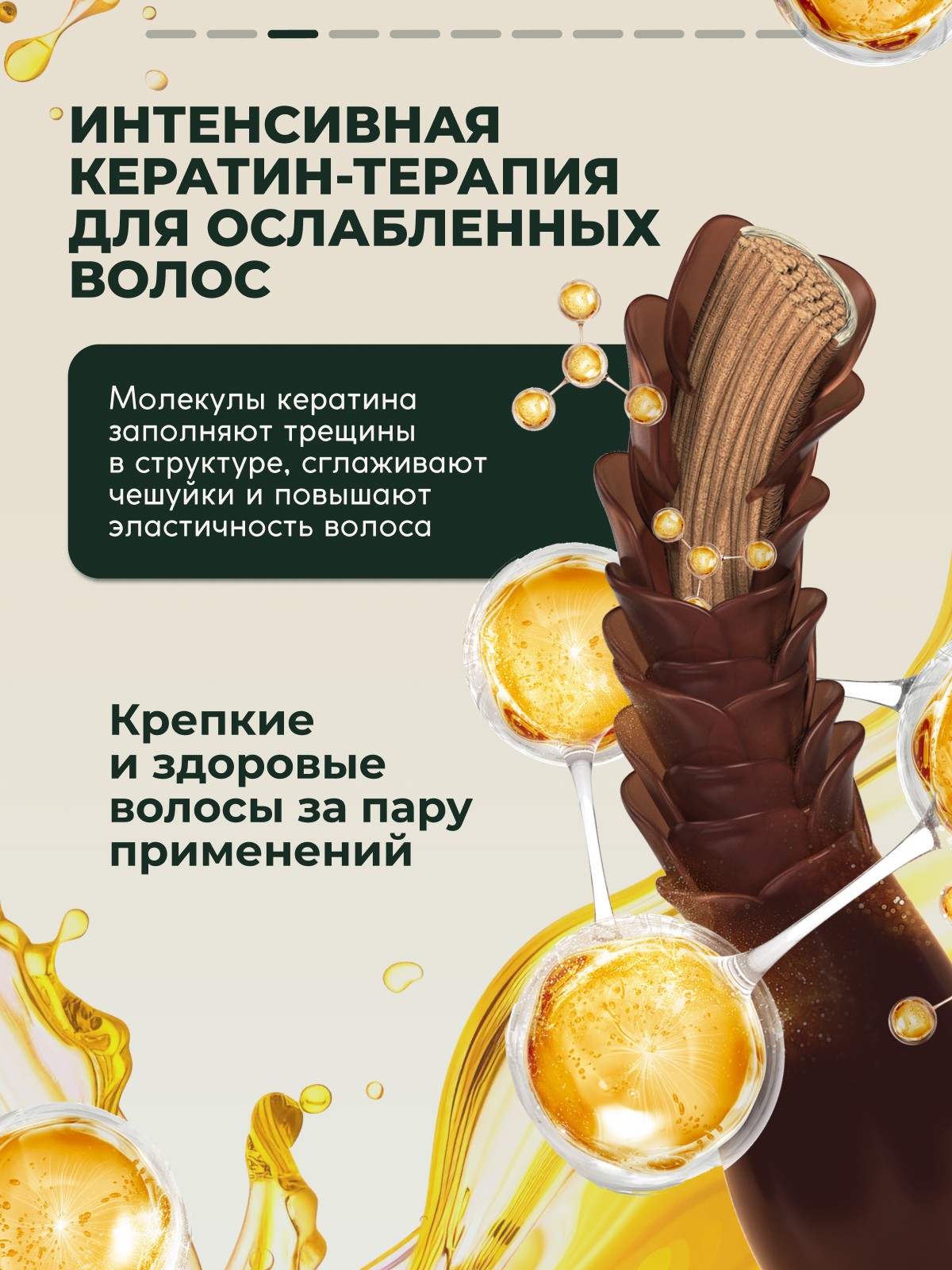 Маска для волос SEMILY восстанавливающая с кератином 300 мл Косметические технологии ООО