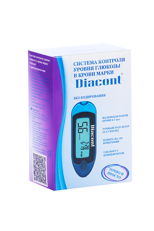 Глюкометр Диаконт система контроля компл Биотек ЗАО/Биотек ОК Ко Лтд