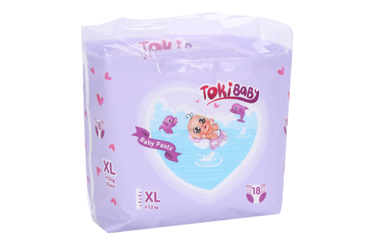 Подгузники-трусики TokiBaby дет XL (12+ кг), 18 шт Диона ООО