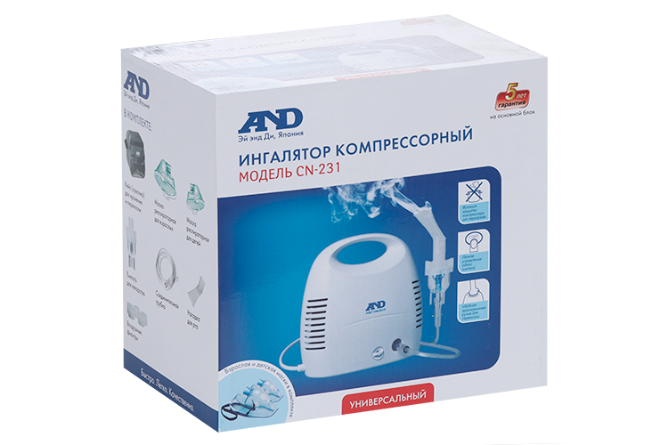 Ингалятор Эй Энд Ди СN-231 компрессор Эй Энд Ди Компани Лтд, произв Эй Энд Ди Электронис Ко Лтд