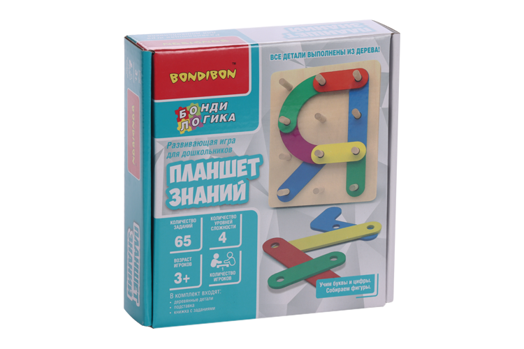 Игра BONDIBON настольная Планшет знаний Бондибон Кричерз Ко Лтд