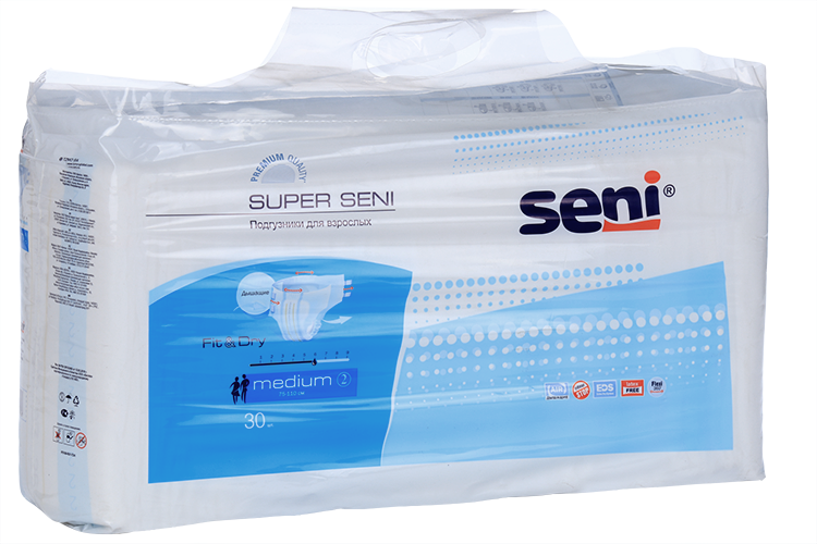 Подгузники д/взрослых Seni SUPER Medium, 30 шт Белла ООО/ТЗМО